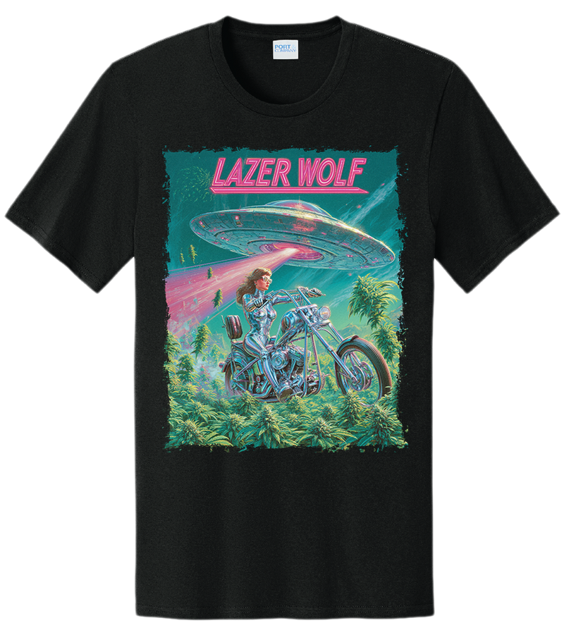 LAZER WOLF UFO TEE included in the Drop Box